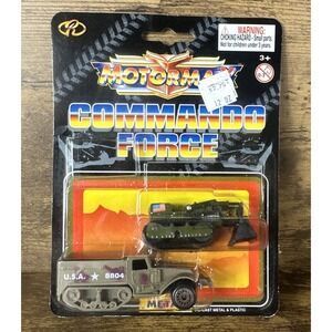 New Motormax Commando Force  Military Half-Track & Bulldozer #1190 Fast Shipping